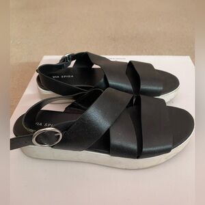 Via Spiga Black Sandals